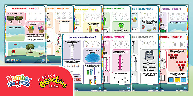 👉 Numberblocks: Numbers 1-10 Activity Sheet Resource Pack