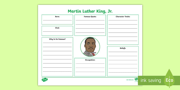 martin luther king jr biography for middle school