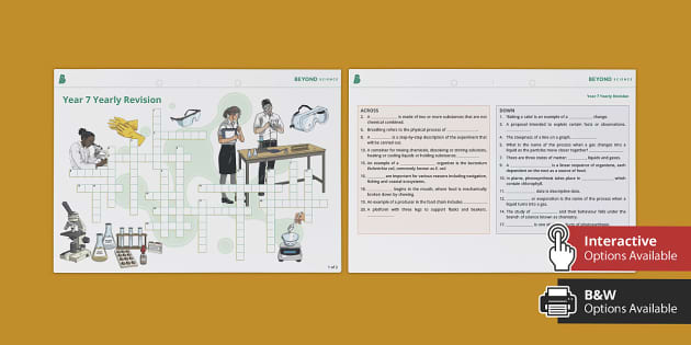 Year 7 Yearly Revision Crossword (teacher made) Twinkl Year 7 Yearly Revision Crossword (teacher made) Twinkl
