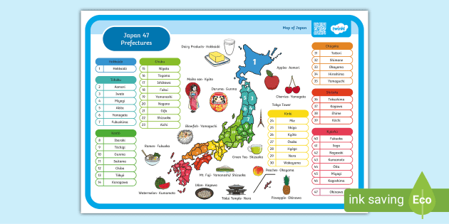 Forty Seven Flags the Prefectures of Japan - Alphabetical Order