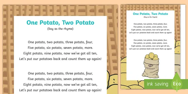 One Potato Two Potato Song