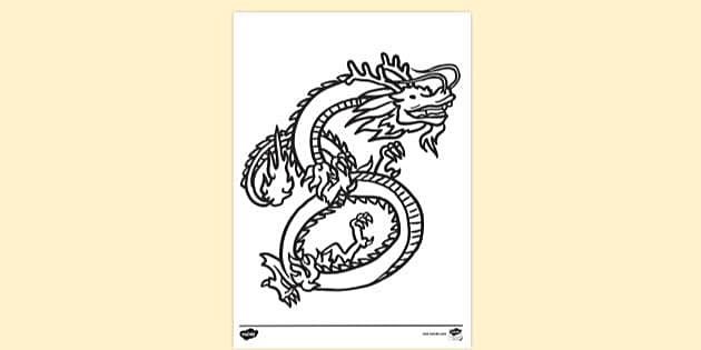 How to Draw an Easy Chinese Dragon - Really Easy Drawing Tutorial