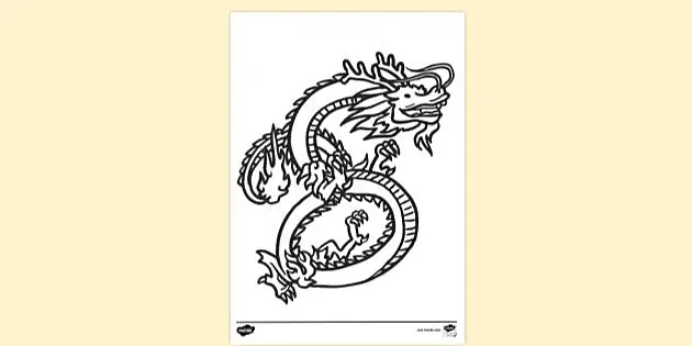 how to draw a cool chinese dragon