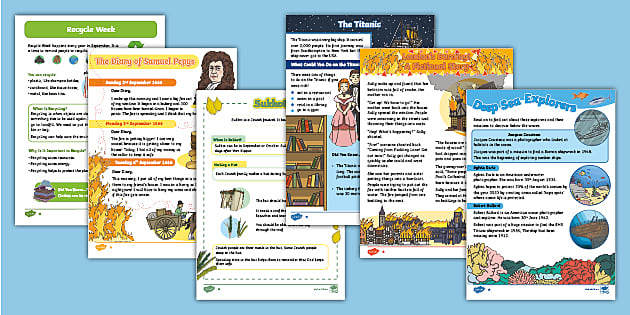 KS1 September Differentiated Reading Comprehension Activity Pack