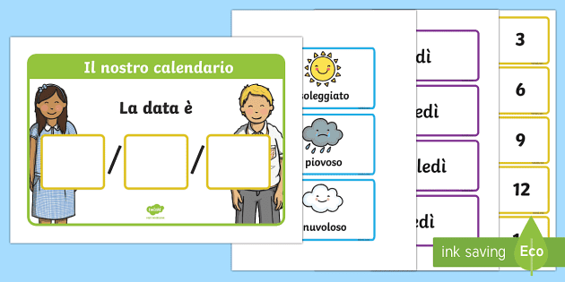 FREE! - Calendario Perpetuo Fai da Te per Bambini - Twinkl