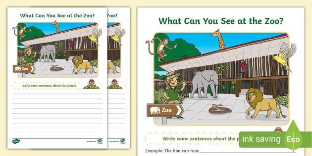 descriptive writing zoo