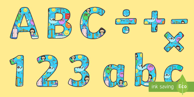 Maths Display Lettering - Maths Is Fun Display Lettering