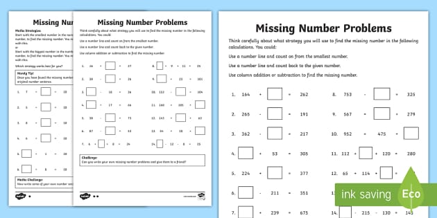 year-3-missing-number-problems-worksheet-worksheet