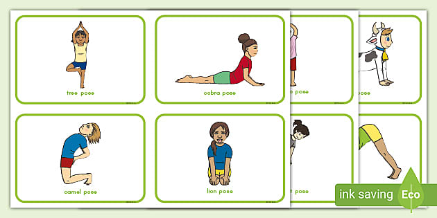 Yoga Gross Motor Activity Cards (teacher made)