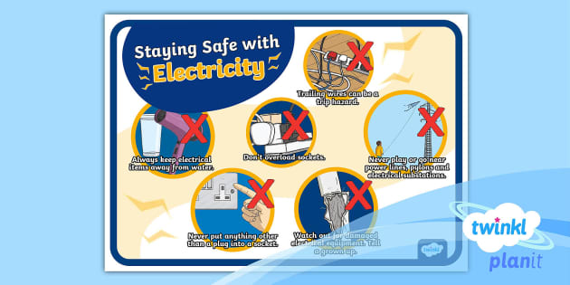 'Staying Safe' Electricity Poster - Electrical Safety Poster