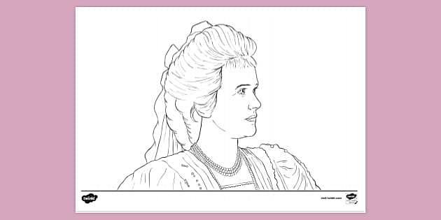 FREE! - Elisabeth of Wied Colouring Sheet | Colouring Sheets