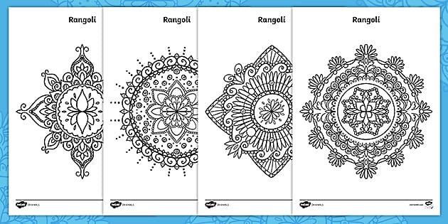 Rangoli Making Kit 12 Different Design Draw (Free worldwide shipping)