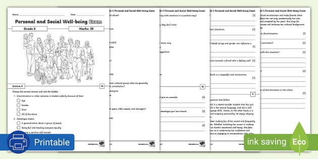 Grade 5 Life Orientation Exam Papers I Resources I Twinkl