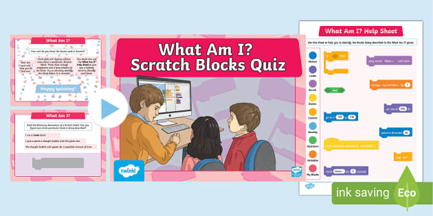 KS2 Scratch Blocks Matching Activity Worksheet - Twinkl