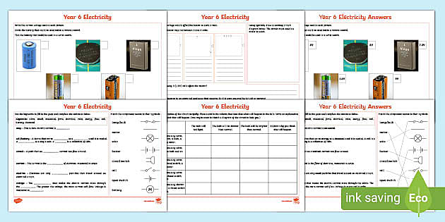 electricity homework year 6