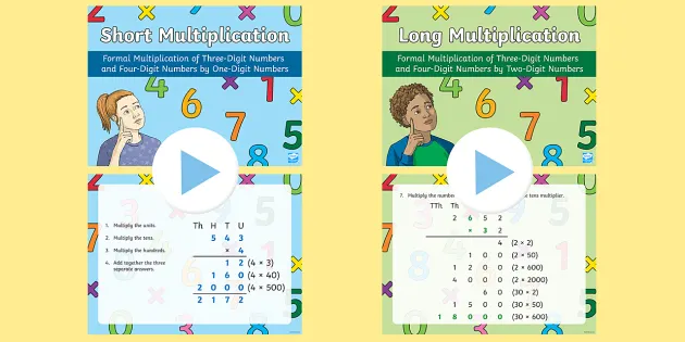 Kids Math: Long Multiplication
