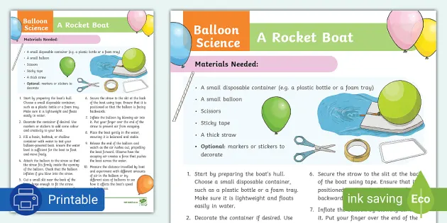 How to Easy Make Balloon Rockets for Kid's Science