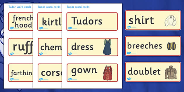 The Tudors Word Cards (teacher made) - Twinkl