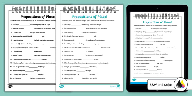 IN / ON / AT - Prepositions of PLACE AND TIME  English Grammar Lesson (+  Free PDF & Quiz) 