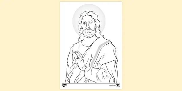 printable coloring pages of jesus