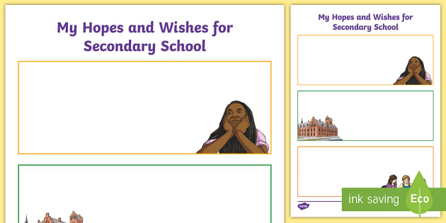 my-hopes-and-wishes-for-secondary-school-worksheet-worksheet