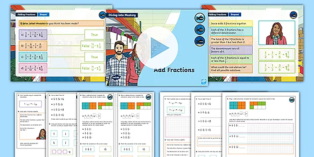 👉 Year 5 White Rose Maths Compatible Add Fractions