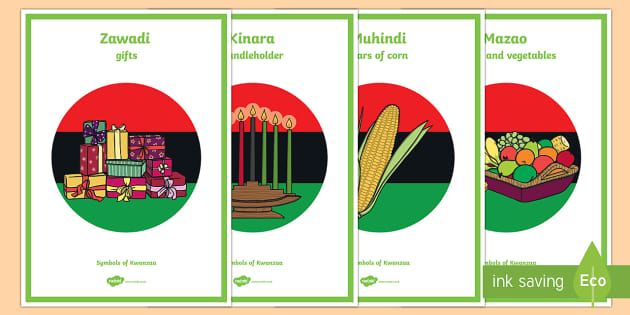 Symbols Of Kwanzaa Vocabulary Display Posters Kwanzaa Symbols