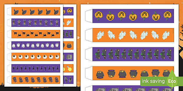 Halloween Paper Chains - Easy Peasy and Fun