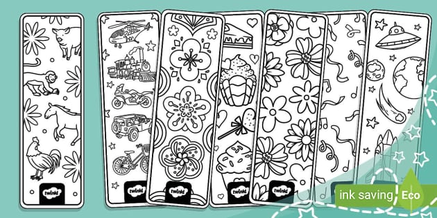 Coloring Bookmarks - Classroom Doodles
