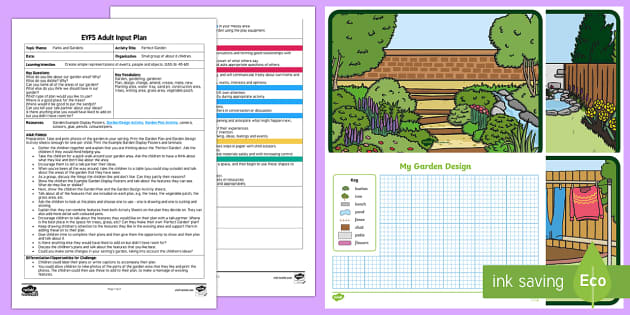 Eyfs Perfect Garden Adult Input Plan And Resource Pack