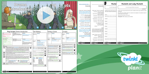 Features of a Play Script - Playscripts KS2 PPT - Twinkl