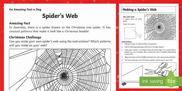 Spider's Worksheet / Worksheet (Teacher-Made) - Twinkl
