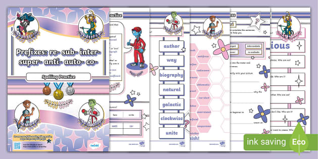 prefixes-re-sub-inter-super-anti-auto-co-ks2-spelling-practice