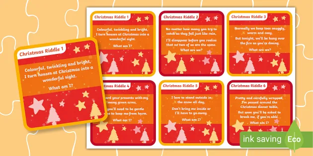 Name Five Christmas Challenge Cards (Teacher-Made) - Twinkl