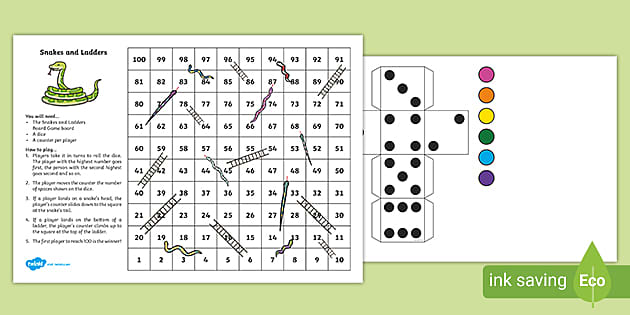 Play Snakes and Ladders Dice Game Online