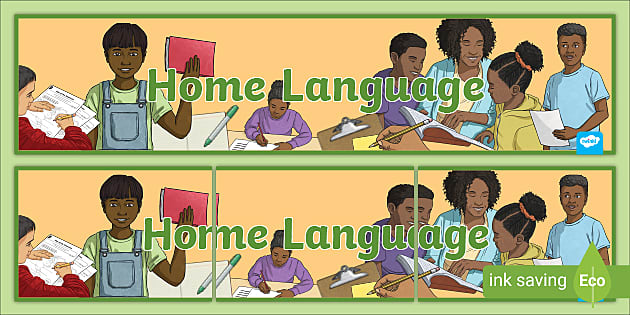 Home Language Display Banner - Intermediate Phase - Twinkl