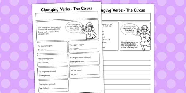 changing verbs worksheet worksheet pack teacher made
