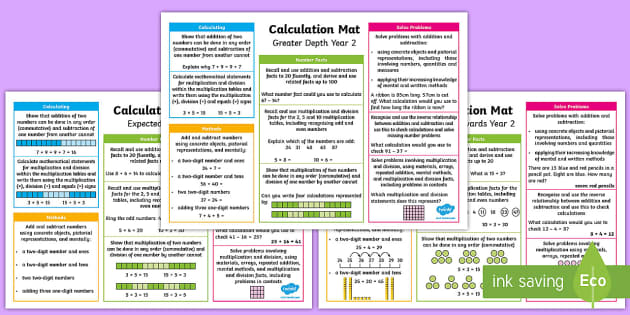 year 2 addition subtraction multiplication and division differeniated maths