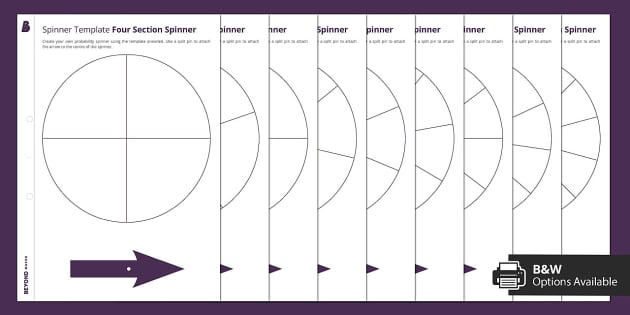 printable spinner template
