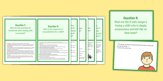 First Aid Prompt Cards For Childminders (teacher Made)