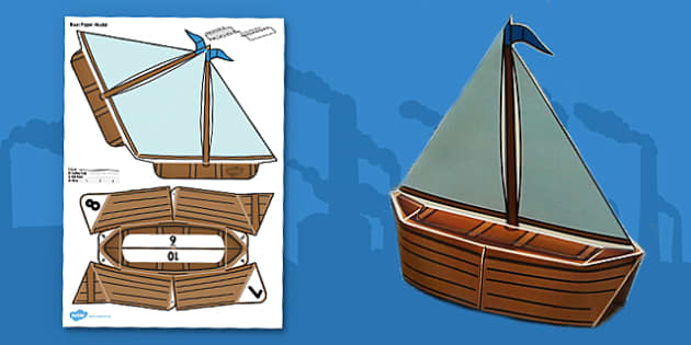 victorian-toys-boat-paper-model-primary-resources-twinkl