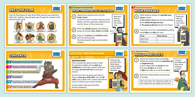 Study Squad KS2 SATs SPaG Revision Flashcards (teacher made)