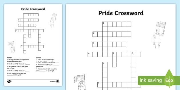 Pride Crossword KS2 Pride Month Resources teacher Made 
