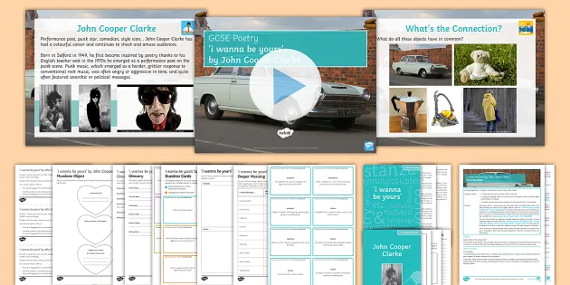 Gcse Poetry Lesson To Support Teaching On I Wanna Be Yours