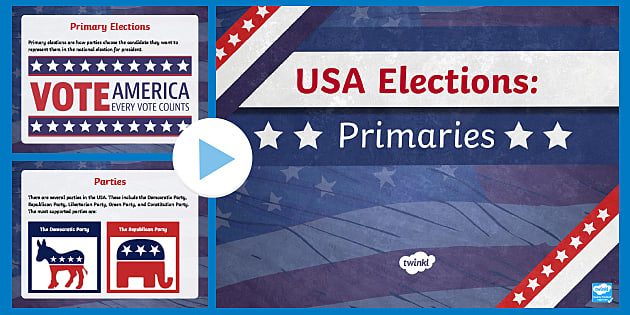 What Are Primary Elections? PowerPoint (teacher Made)