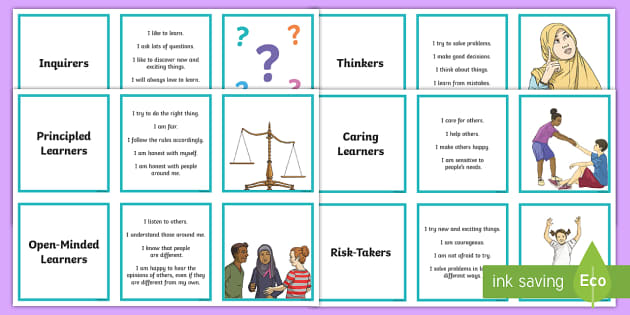 Pyp Learner Profile Matching Cards Teacher Made Twinkl