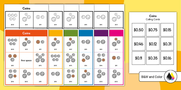 Coin Bingo: Printable Money Game for Kids | Twinkl