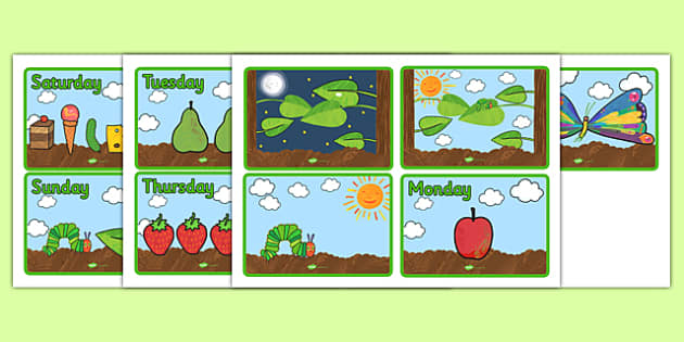 The Very Hungry Caterpillar Sequencing Activity EYFS