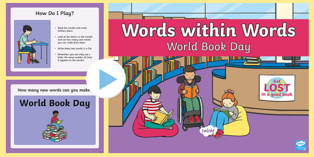 Ks1 Words Within Words Game World Book Day Powerpoint