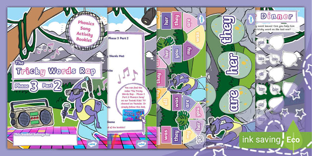 The Tricky Words Rap Phase 3 Part 2 Phonics Song Activity Booklet The Tricky Words Rap Phase 3 Part 2 Phonics Song Activity Booklet